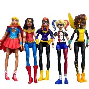 DC COMICS SUPER HERO GIRLS ACTION FIGURE LOT 2015 MATTEL TOYS (NO ACCESSORIES)